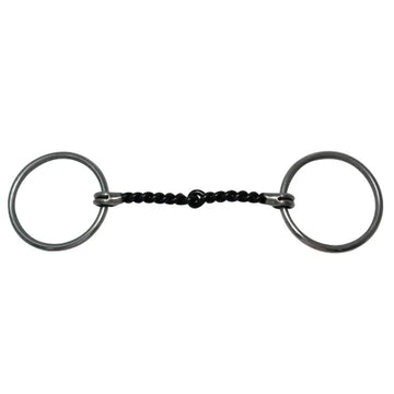 Diamond R Medium Loose Ring Snaffle Bit