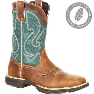 Durango Women's Ultra-Lite Emerald Saddle Western Boot