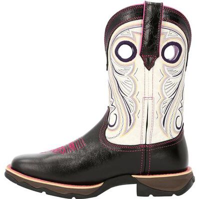 Durango Lady Rebel Women's Raven Black & White Western Boot