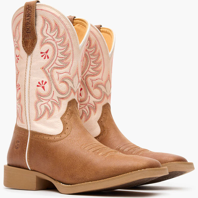 Durango Women's Shyloh Honey Tan and Metallic Peach Western Boot