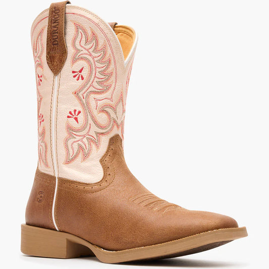 Durango Women's Shyloh Honey Tan and Metallic Peach Western Boot