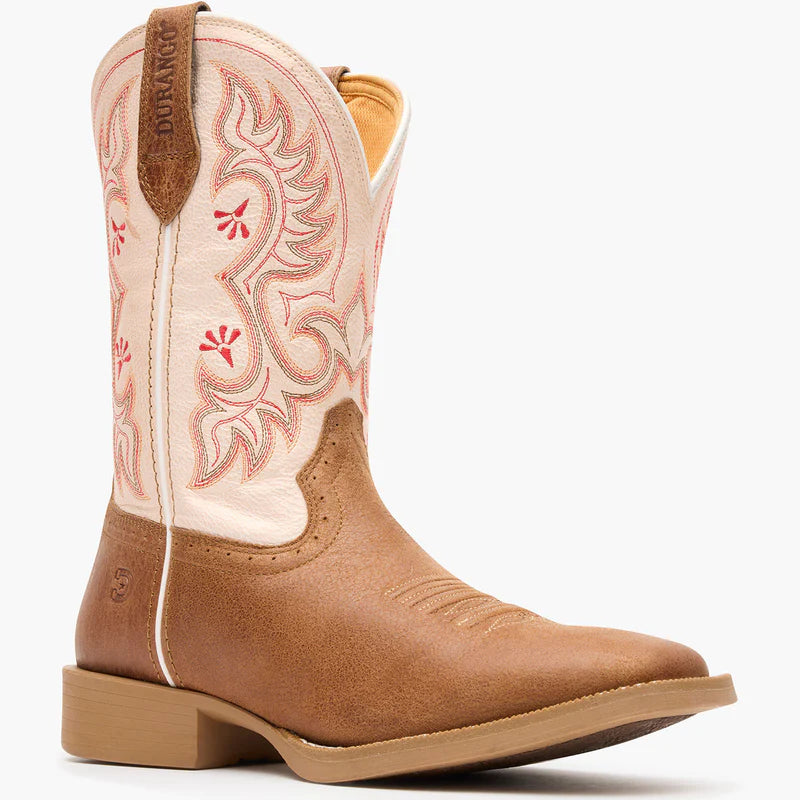 Durango Women's Shyloh Honey Tan and Metallic Peach Western Boot