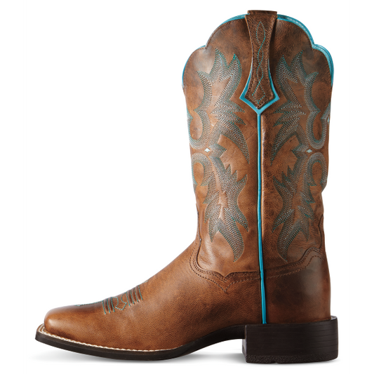 Ariat Women's Tombstone Sassy Brown Square Toe Boots