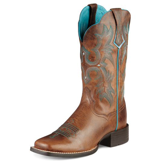 Ariat Women's Tombstone Sassy Brown Square Toe Boots