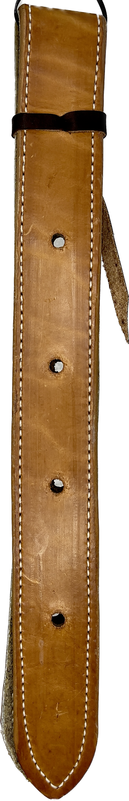 Doubled & Stitched Natural Leather Off Billet