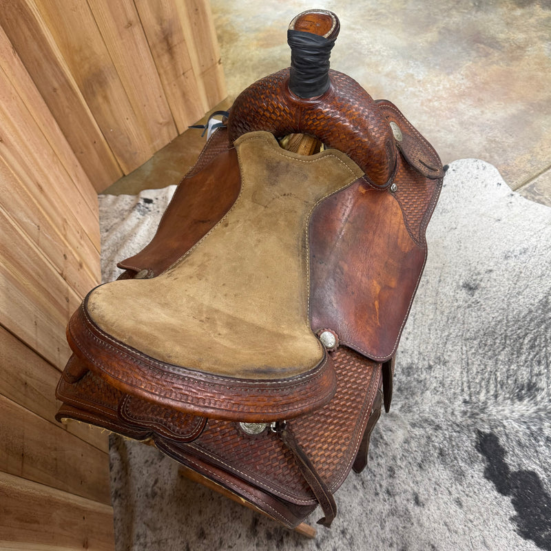 Used RS Roper Saddle, 16.5" Seat