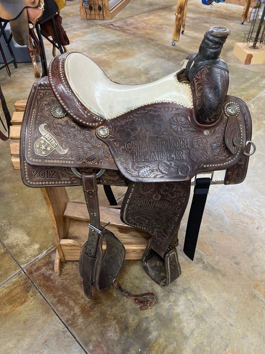 Used Martin Roper Saddle, 15" Seat