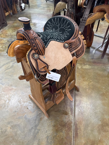 Cowboy Pro Youth Roper Saddle, 12" Seat