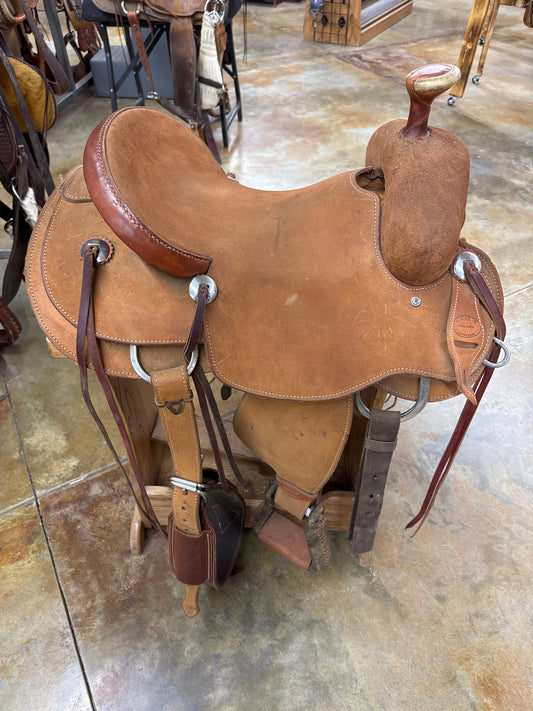 R Bar B Ranch Roper Saddle, 15.5" Seat