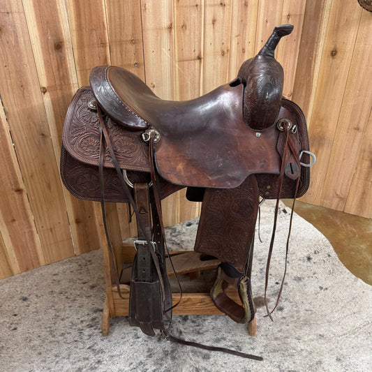 R Bar B Cutter Saddle, 16" Seat