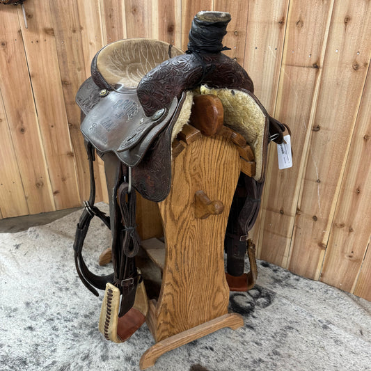 Used Masters Roper Saddle, 15" Seat