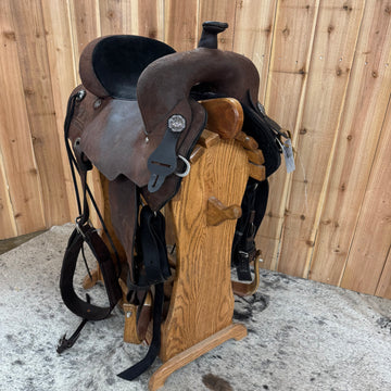Circle Y Wylelne Wilson Treeless Saddle, 14.5" Seat (Demo)