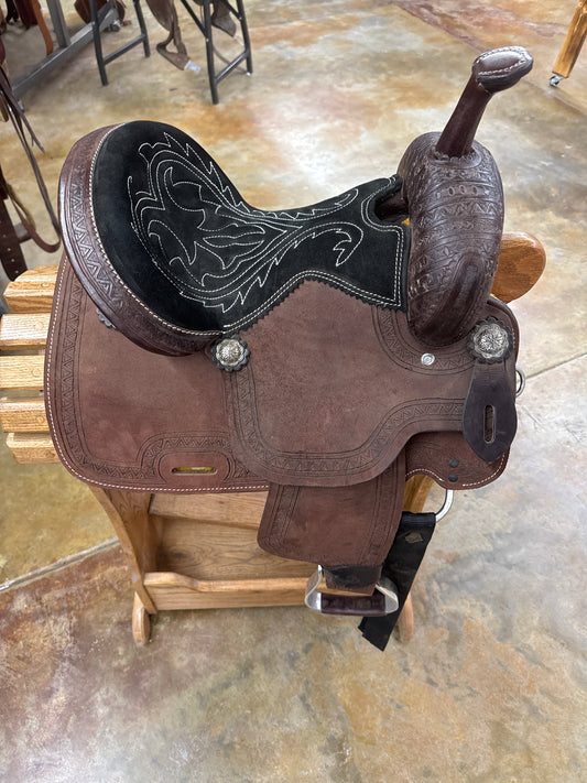 Wild O West Youth Barrel/Pleasure Saddle, 12" Seat