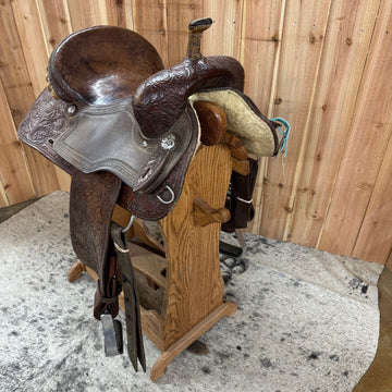 Used Masters Barrel Saddle, 14" Seat