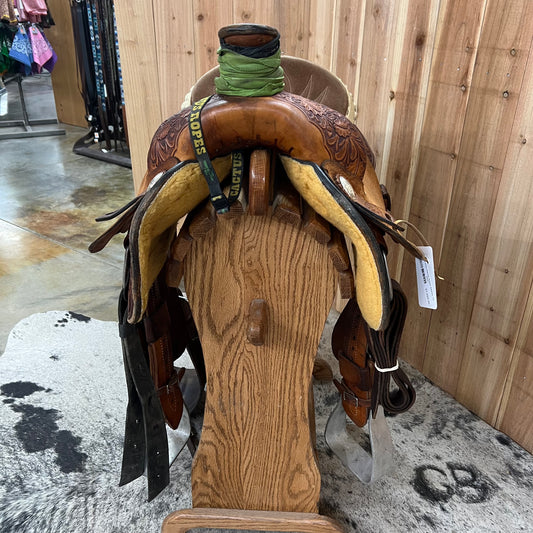 Used Allen Ranch Roper Saddle, 16" Seat