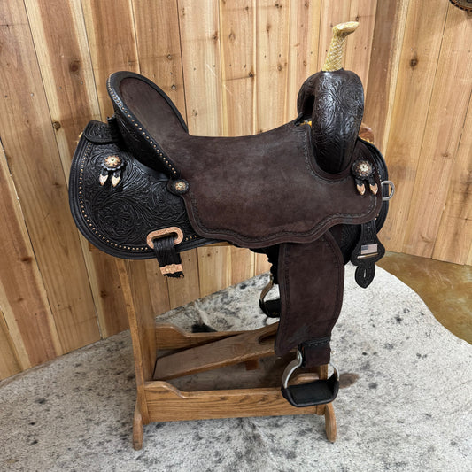 Circle Y Martha Josey Ultimate Barrel Saddle, 17" Seat (Demo)
