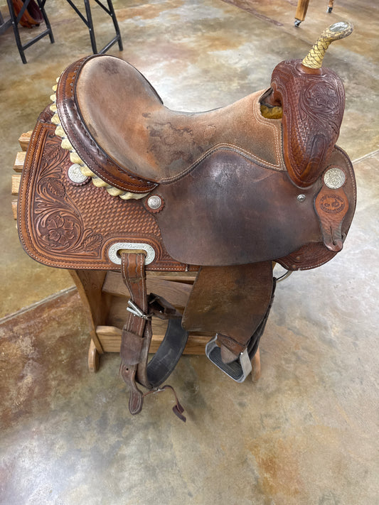 Used SRS Barrel Saddle, 14.5" Seat