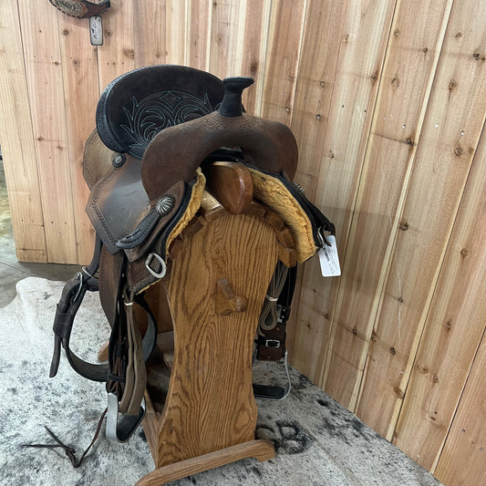Used High Horse Lindale Barrel Saddle, 14.5" Seat