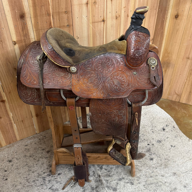 Used Roper Saddle, 15.5" Seat
