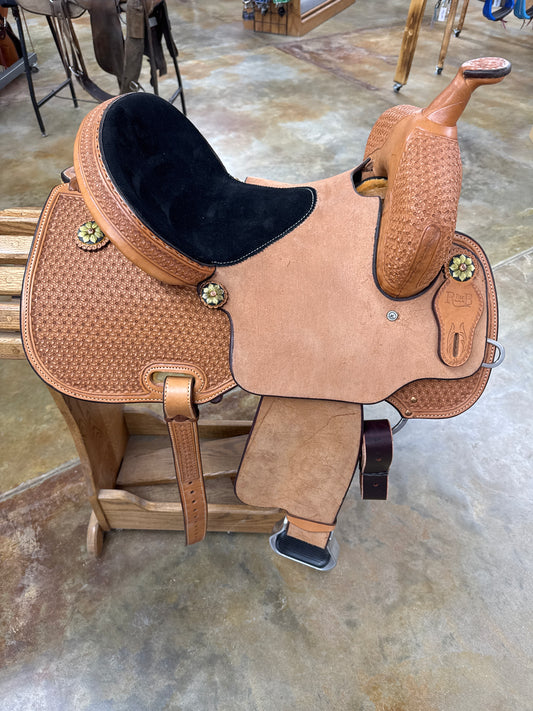 R Bar B Barrel Saddle, 14.5" Seat