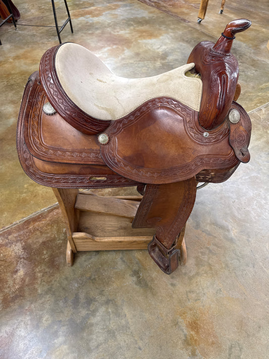 Used Hereford/TexTan Pleasure/Trail Saddle, 15" Seat