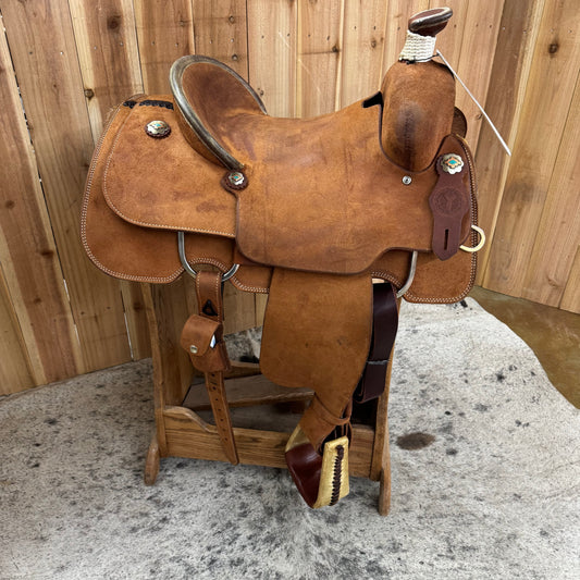 Circle Y Pecos Breakaway Roper Saddle, 14.5" Seat (Demo)
