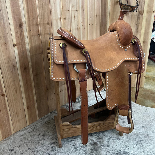 R Bar B Workhorse Ranch Cutter Saddle, 16.25" Seat