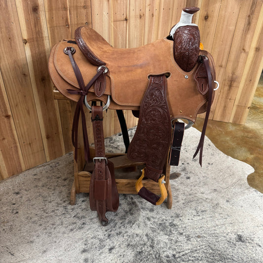 Cactus Saddlery Seat Rig Ranch Saddle, 16" Seat