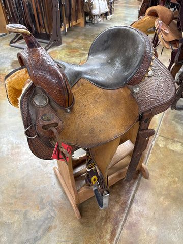 Used Black Rhino Barrel Saddle, 14"