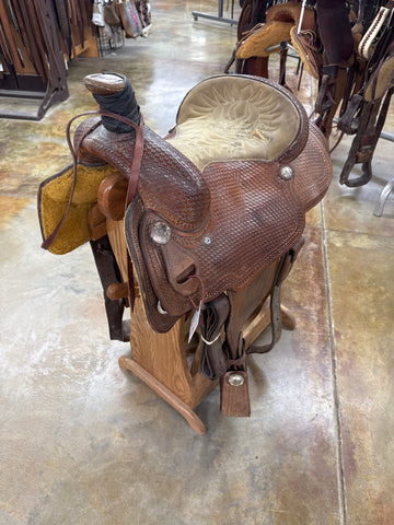 Used Circle J Roper Saddle, 14.5" Seat