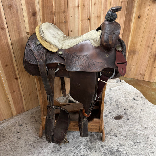 Used Courts Roper Saddle, 16" Seat