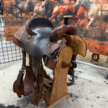 Used R Bar B Roper Saddle, 15" Seat