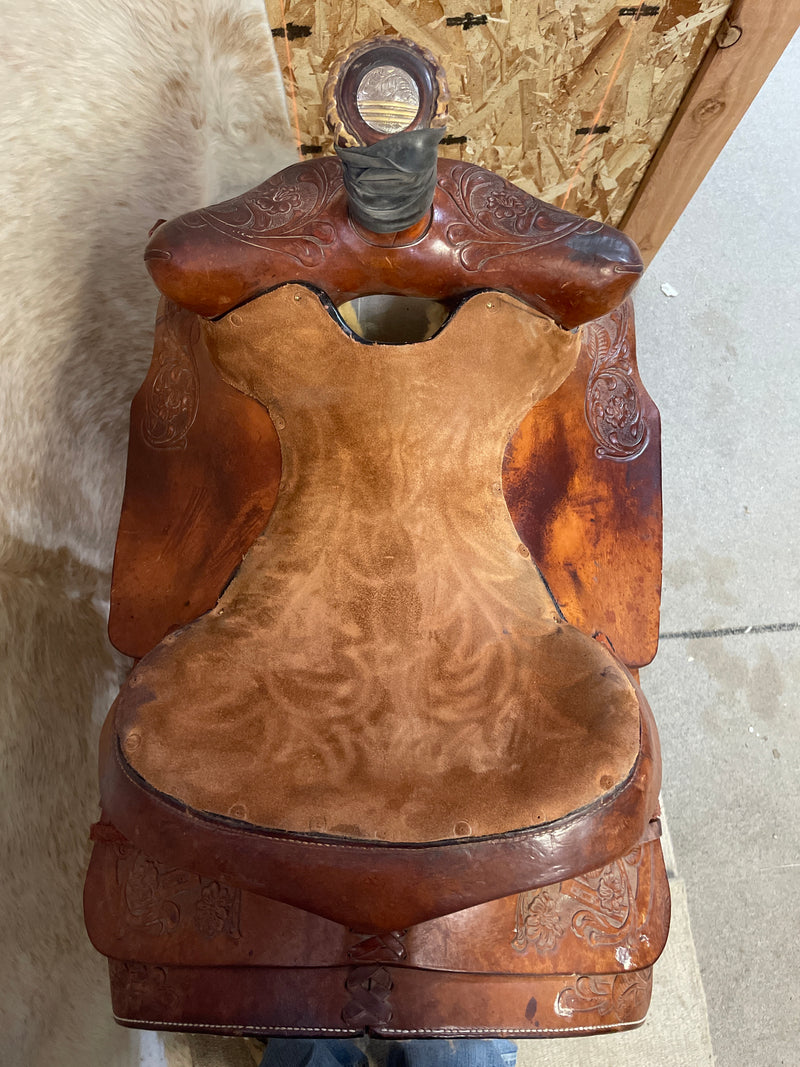 Used Western Pleasure Saddle, 14.5"