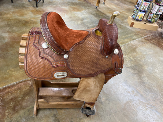 Used Team Steinhoff Barrel Saddle, 13.5"