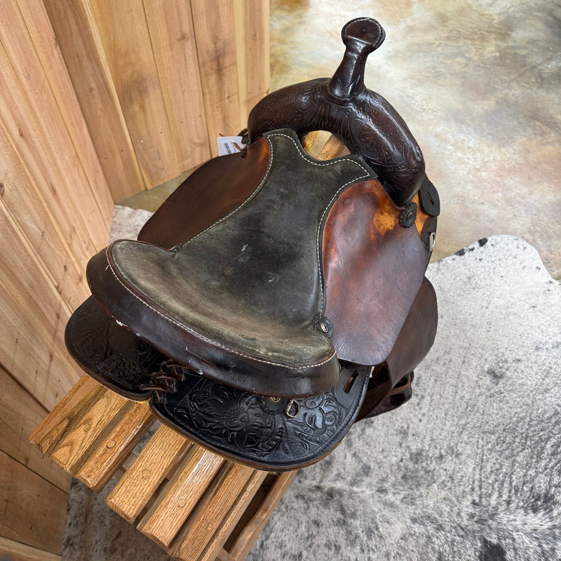 Used "W" Saddlery Barrel Saddle, 15" Seat
