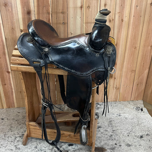 Used R Bar B Rancher Saddle, 15.5" Seat