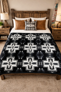 Nativo 2-Ply Full Size Santa Fe Plush Blanket 60"X80"