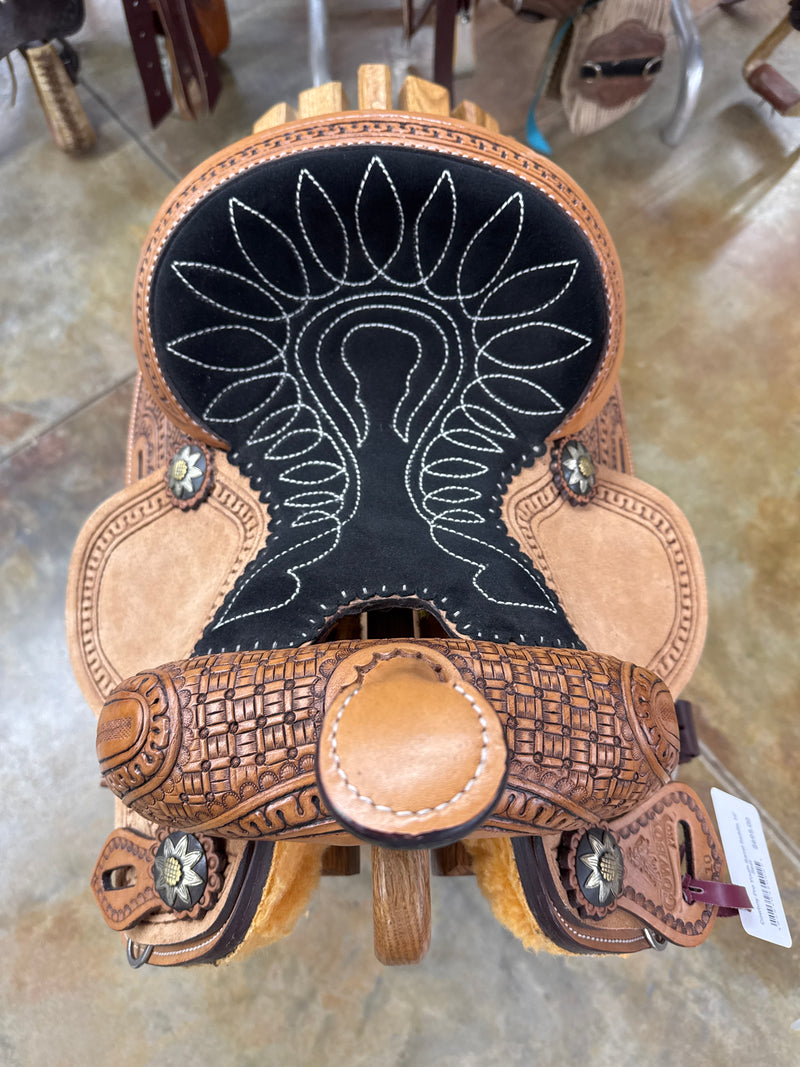 Cowboy Pro Youth Barrel Saddle, 10" Seat