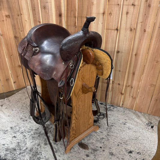 R Bar B Cutter Saddle, 16" Seat