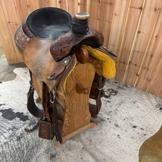 Used R Bar B Roper Saddle, 15" Seat