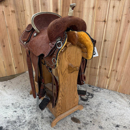 Circle Y Team Camarillo Classic Barrel Saddle, 13.5" Seat (Demo)