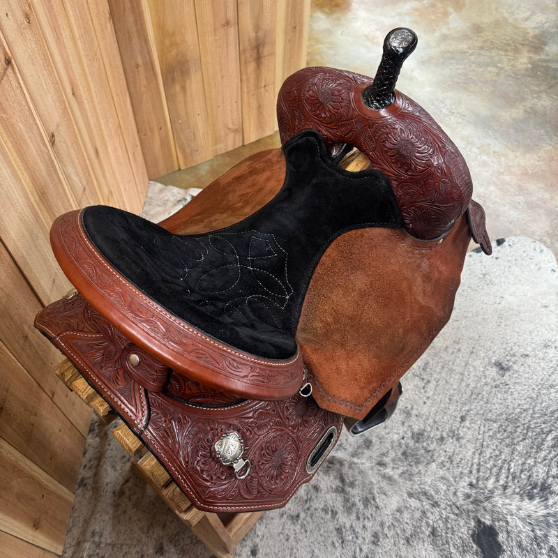Circle Y JBN Sundown Barrel Saddle, 15.5" Seat (Demo)
