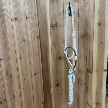 J-A Braids Mule Tape Halter- White