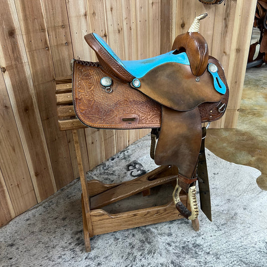Used Saddle King Barrel Saddle, 15" Seat