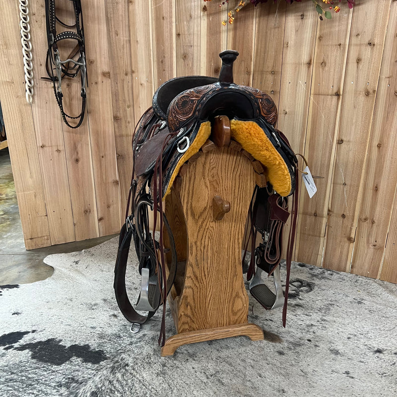 Used Circle Y Team Camarillo Classic Barrel Saddle, 14.5" Seat