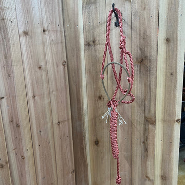 J-A Braids Mule Tape Halter- Red