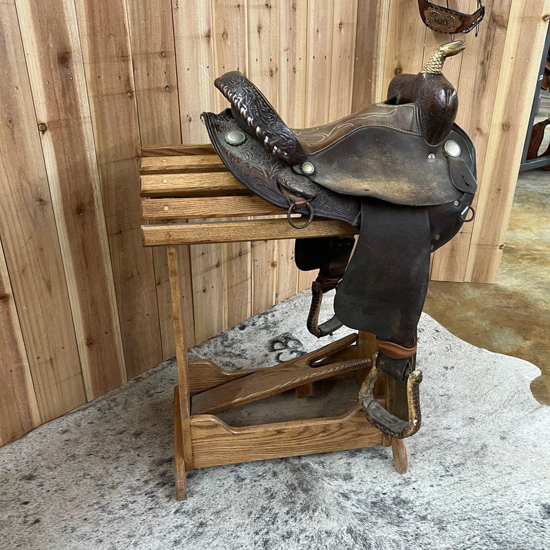 Used Circle Y Barrel Saddle, 15" Seat