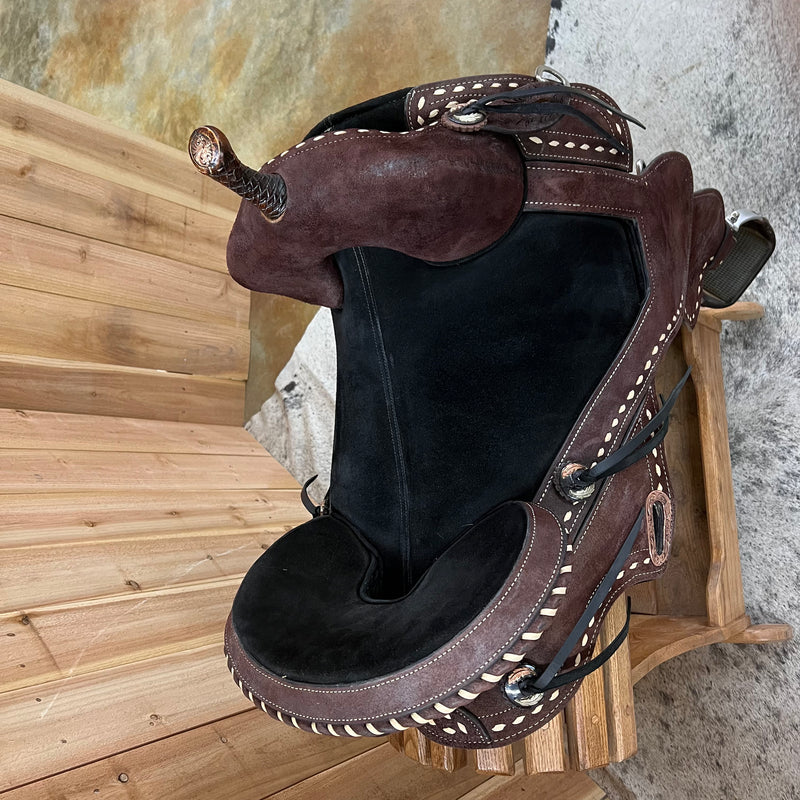 Circle Y HTW Treeless Barrel Saddle, 16.5" Seat (Demo)