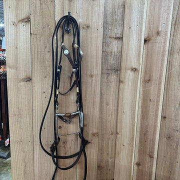 Used Complete Bridle, w/ Copper Roller Snaffle Bit