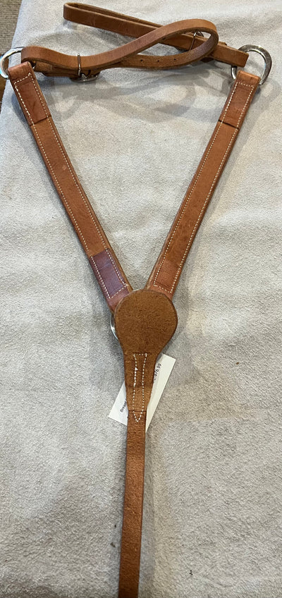Breast Collar, Harness Leather with Large Dots